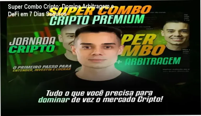 Imagem do curso sobre arbitragem cripto e DeFi na plataforma Hotmart.