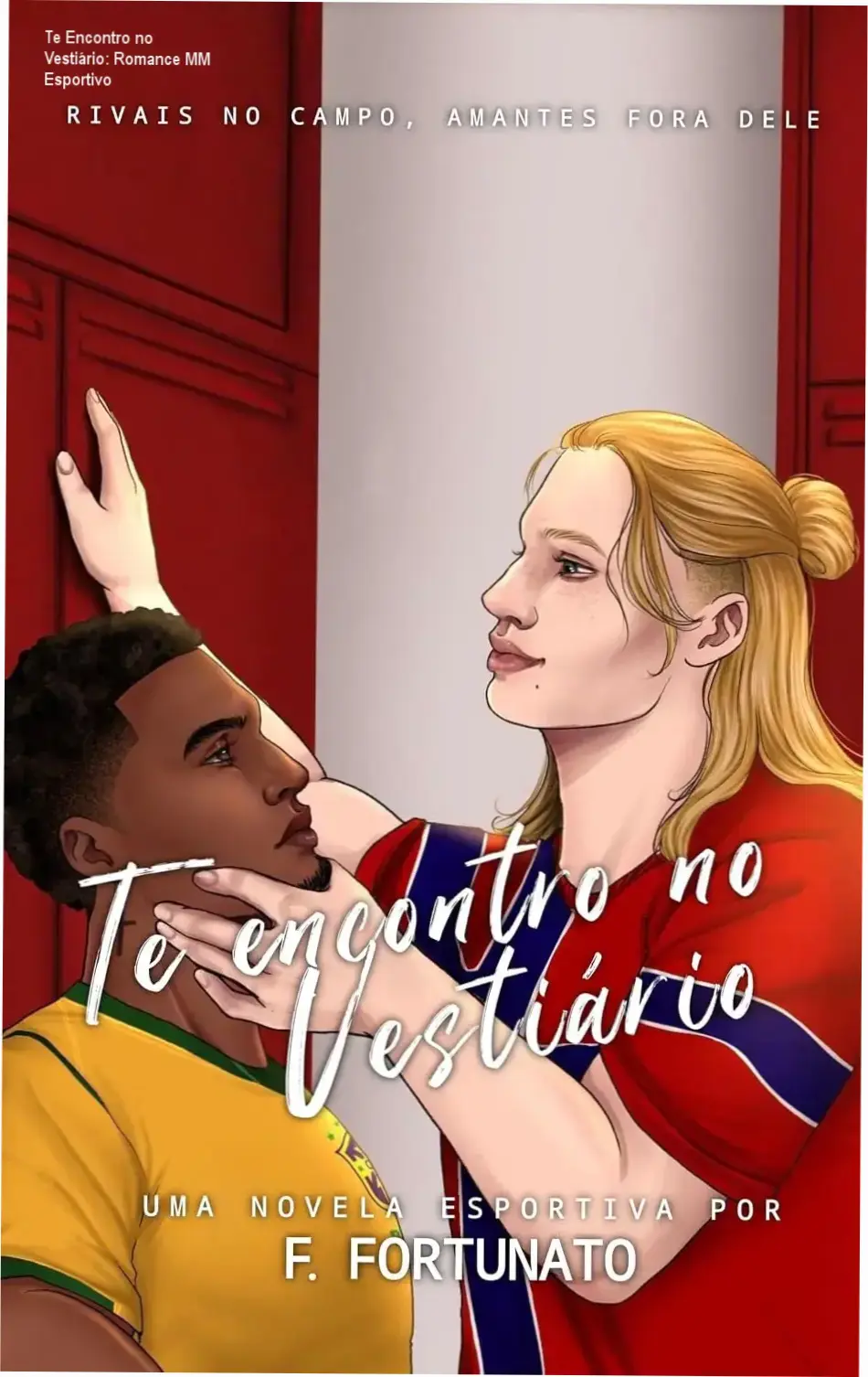 Capa do eBook Te Encontro no Vestiário, romance esportivo entre dois jogadores de futebol