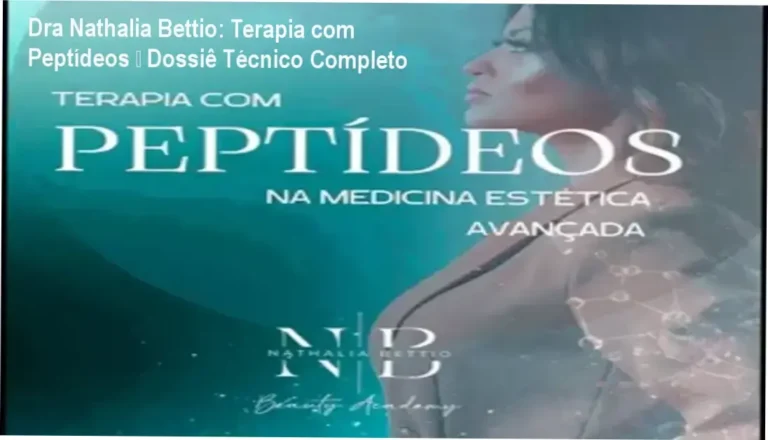 Dra Nathalia Bettio ensinando terapia avançada com peptídeos – bastidores da prática clínica especializada