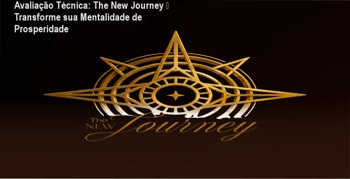Ilustração do curso The New Journey mostrando a jornada de reprogramação mental para prosperidade