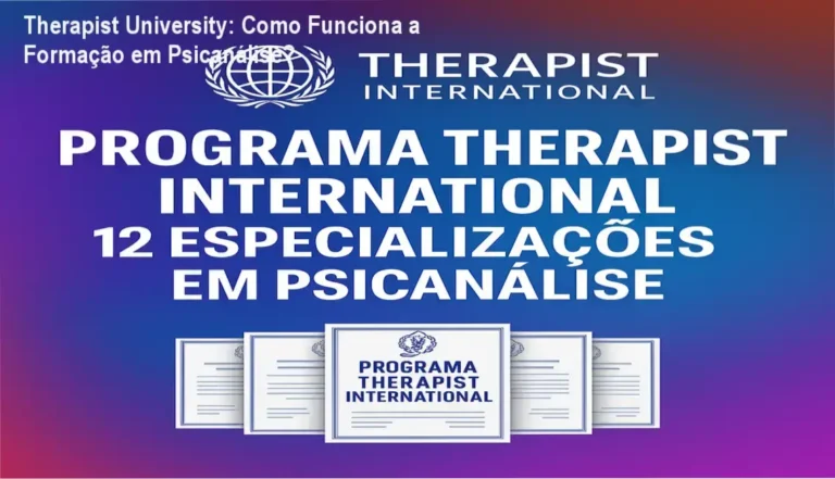 Therapist University bastidores da formação em psicanálise e plataforma de acesso vitalício