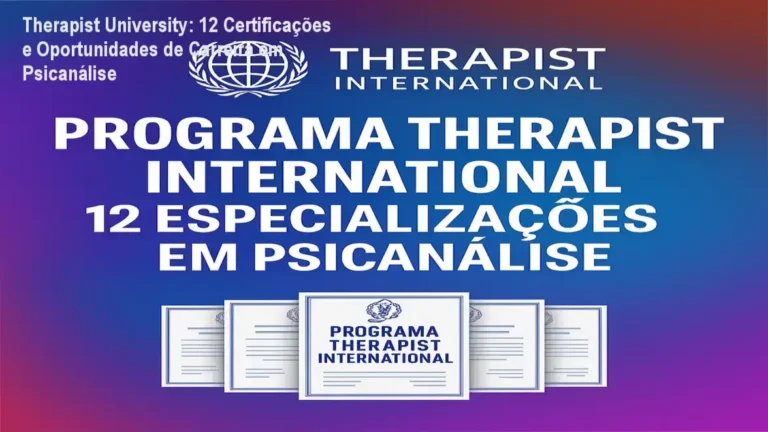 Therapist University - psicanálise: carreira e aplicação prática