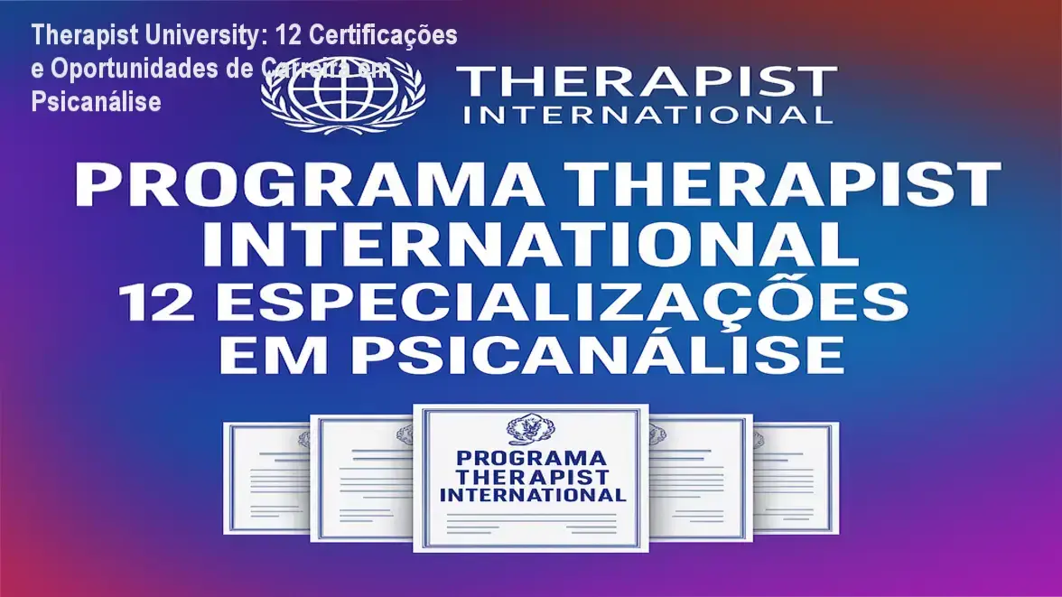 Therapist University - psicanálise: carreira e aplicação prática