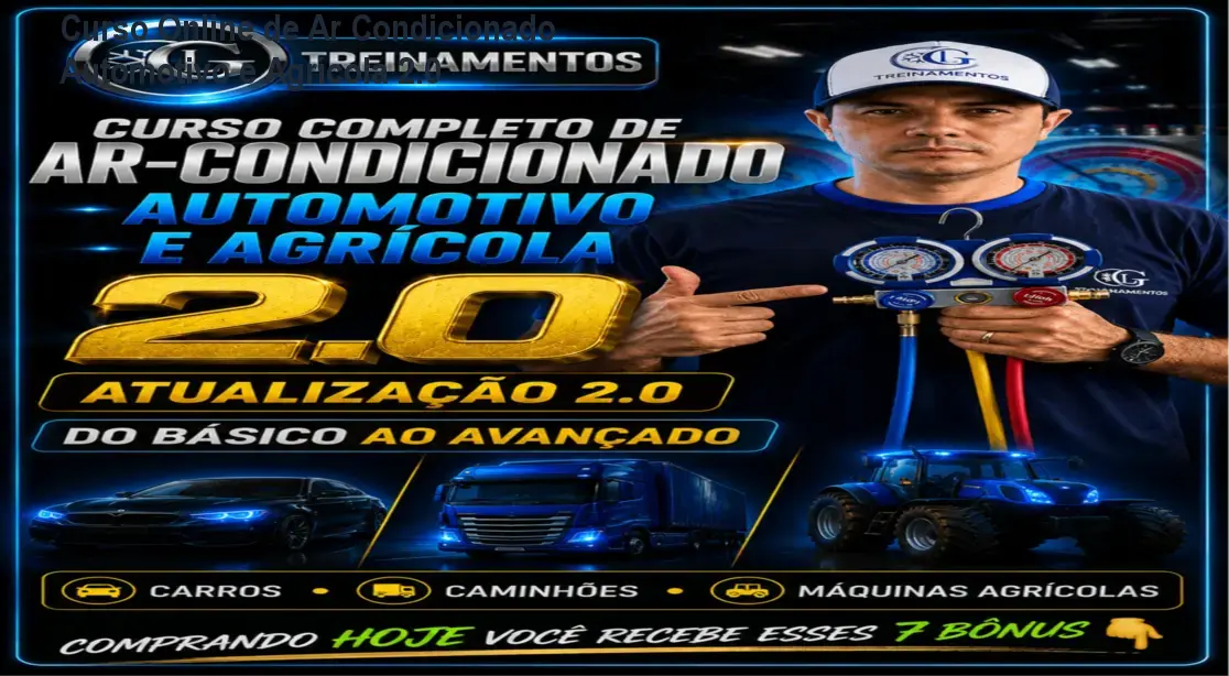 Curso Online de Ar Condicionado Automotivo e Agrícola 2.0