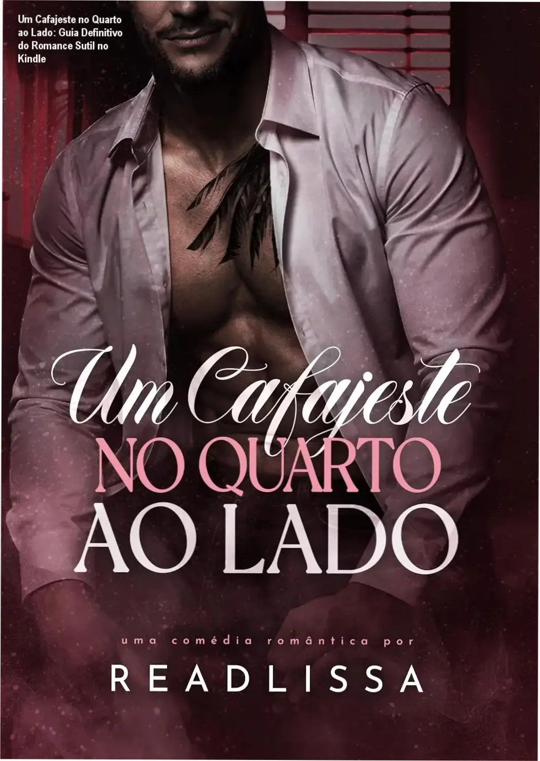 Capa digital do eBook Um Cafajeste no Quarto ao Lado com destaque para o título e autor