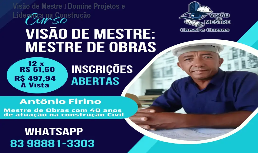 Visão de Mestre – Domine Projetos e Liderança na Construção