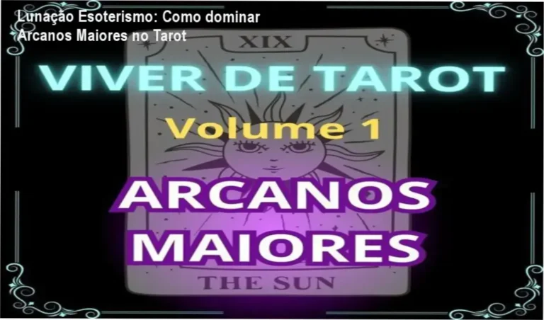 Viver de Tarot Lunação Esoterismo bastidores e visão interna do curso