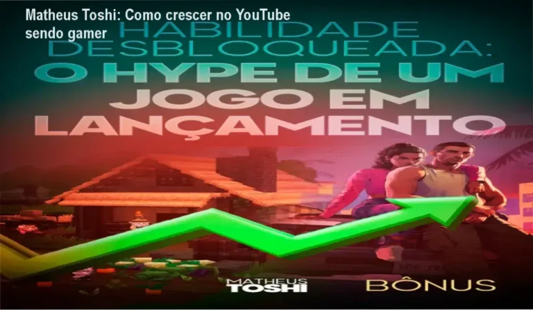 Viver de YouTube Como Gamer Matheus Toshi bastidores e funcionamento interno do curso