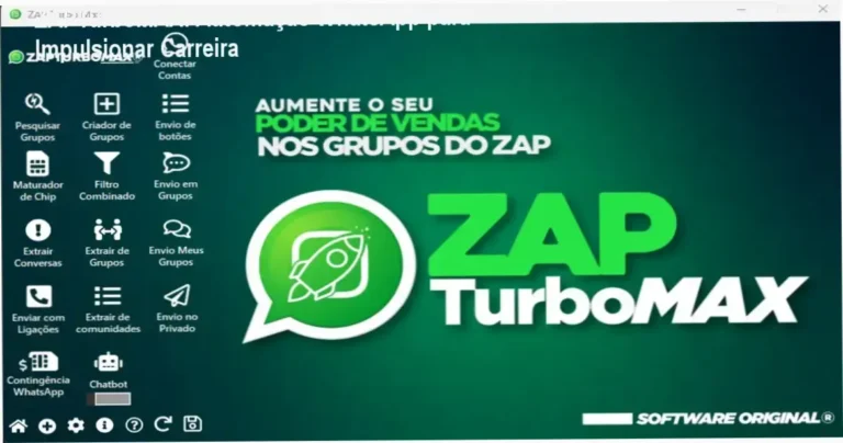 ZAPTurboMAX carreira automação no WhatsApp | aplicação prática