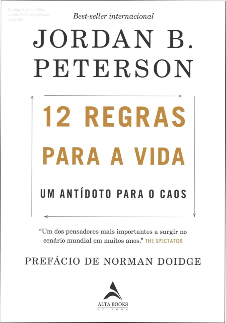 Capa do livro 12 Regras para a Vida de Jordan Peterson em formato digital