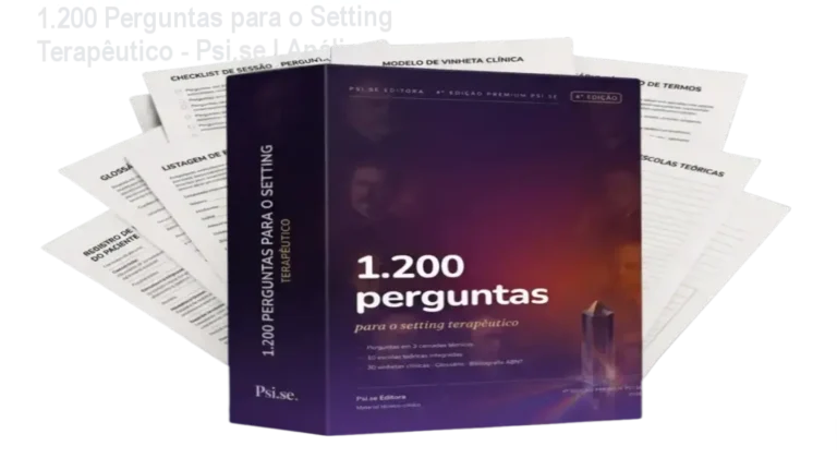 Capa do ebook 1.200 Perguntas para o Setting Terapêutico 4ª Edição Premium para psicólogos e psicanalistas