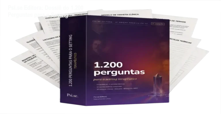 Visão interna das páginas e estrutura técnica do livro 1.200 Perguntas para o Setting Terapêutico da Psi.se Editora