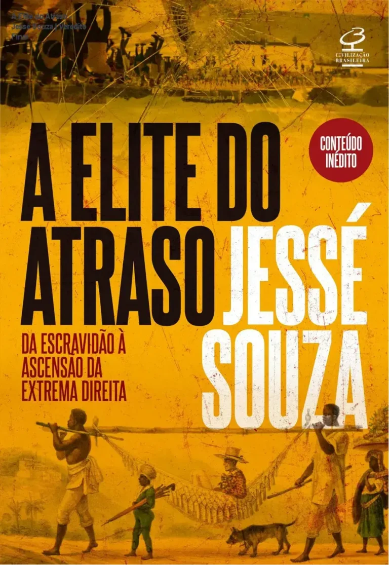 Capa do livro A Elite do Atraso de Jessé Souza com foco em sociologia brasileira
