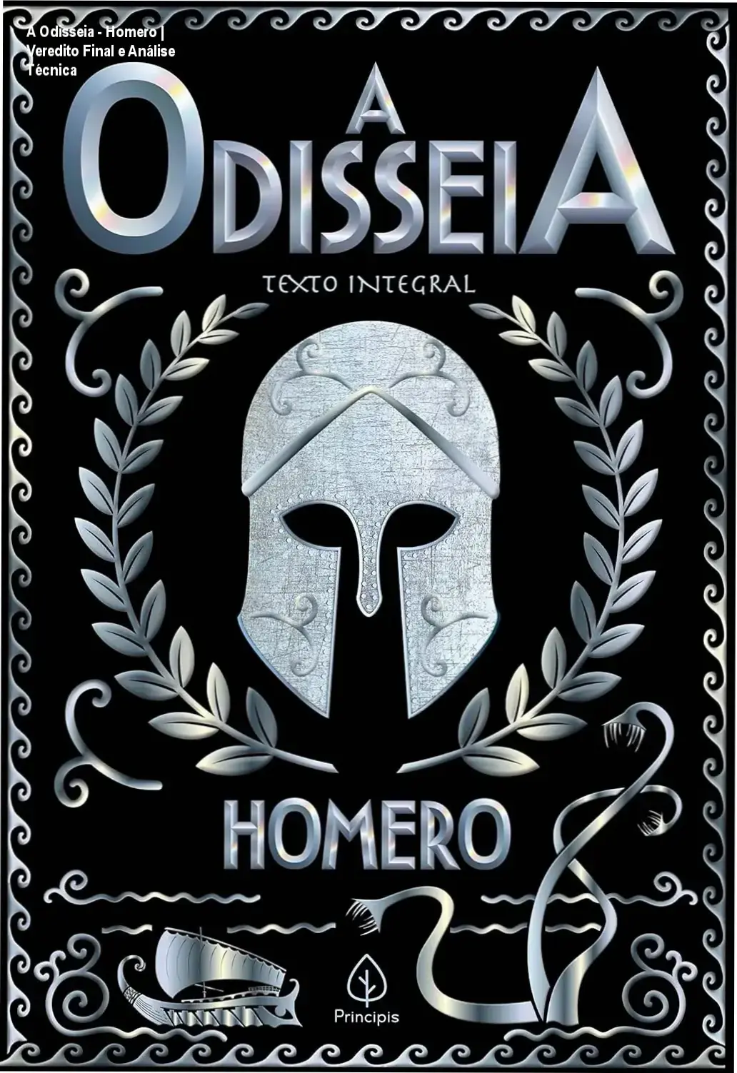 Capa do eBook A Odisseia de Homero exibida em um dispositivo Kindle