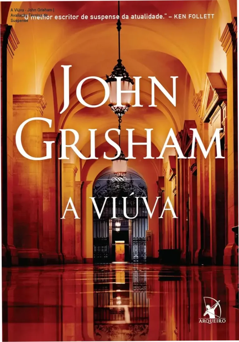 Capa do ebook A Viúva de John Grisham em um dispositivo Kindle