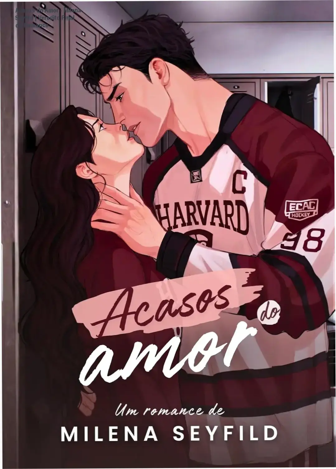 Capa do ebook Acasos do Amor de Milena Seyfild com temática de romance proibido