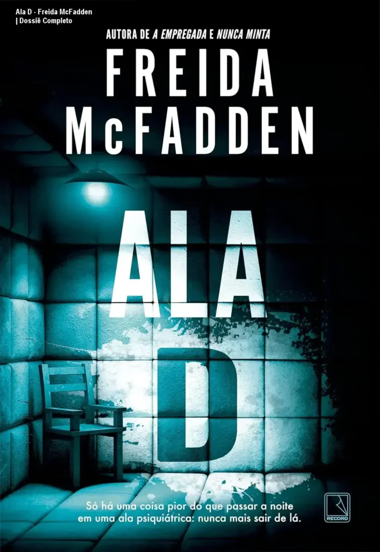 Capa do livro Ala D de Freida McFadden em um ambiente de suspense