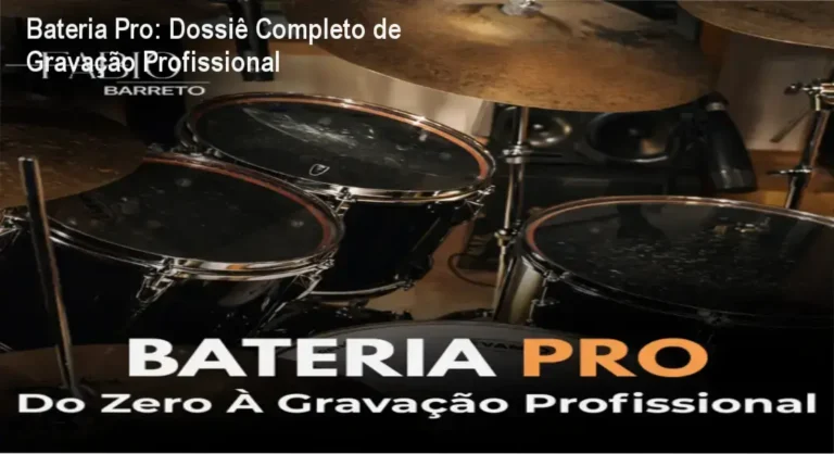 Configuração de microfonação e afinação de bateria para gravação profissional