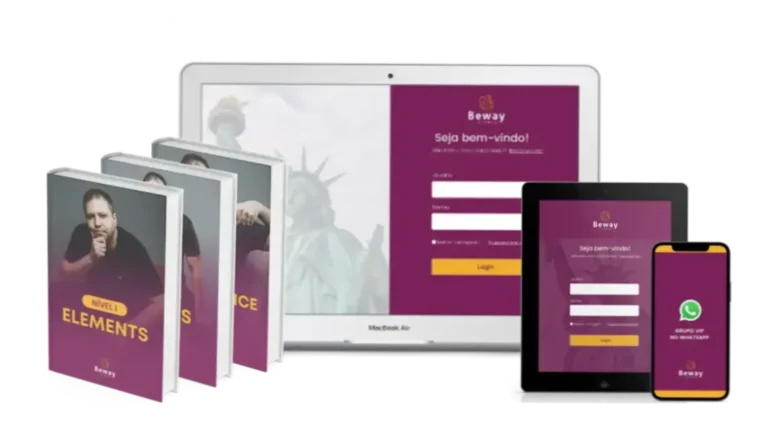 Estudante utilizando plataforma online para aprender inglês com o método de memorização e confiança do Prof. Jonas