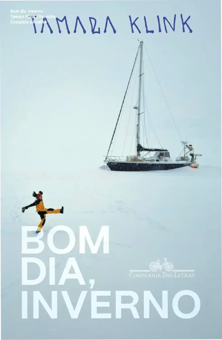 Capa de ebook Bom dia, inverno de Tamara Klink com paisagem ártica