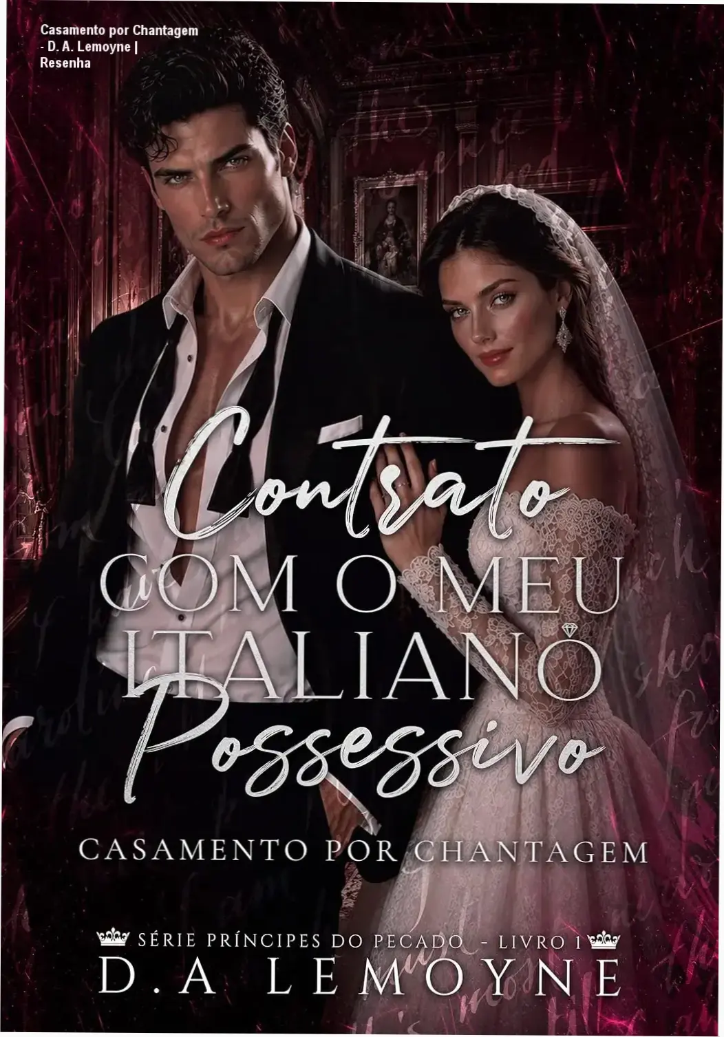 Capa do ebook Casamento por Chantagem com destaque para o título e nome do autor