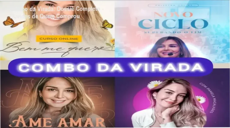 Capa da análise técnica do Combo da Virada mostrando módulos de autoestima e relacionamentos da Pamela Magalhães