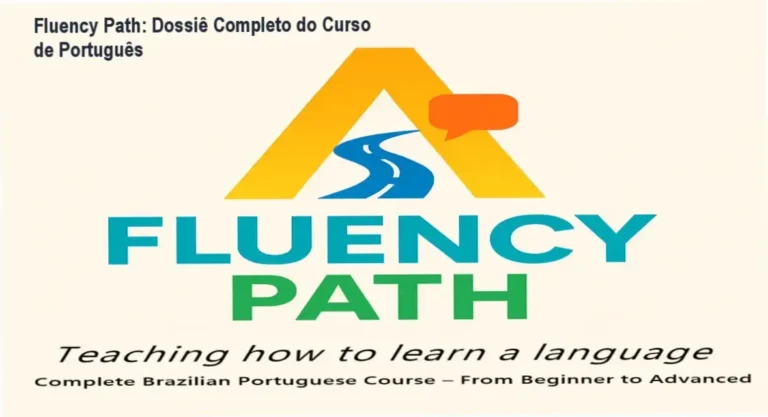 Visão interna do Complete Brazilian Portuguese Course da Fluency Path mostrando a estrutura do curso