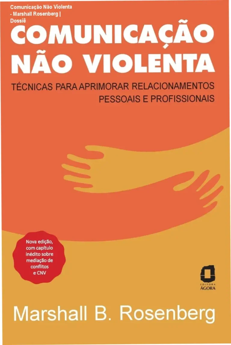 Capa do livro Comunicação Não Violenta de Marshall Rosenberg sobre técnicas de resolução de conflitos
