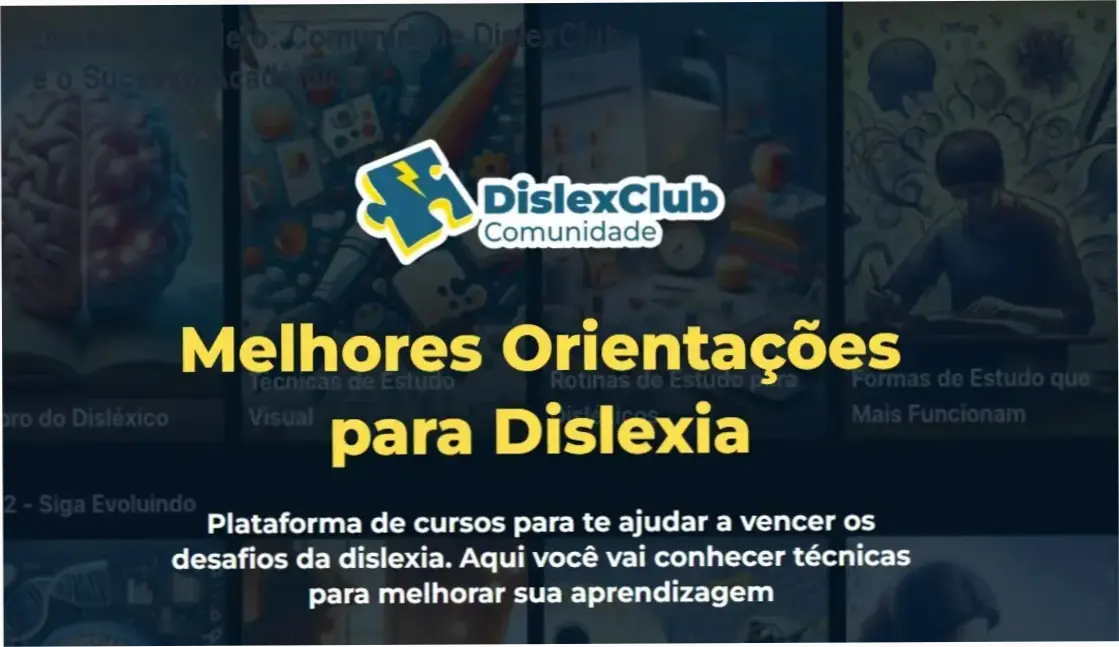 Estudante com dislexia aplicando estratégias de estudo da Comunidade DislexClub para conquistar autonomia escolar