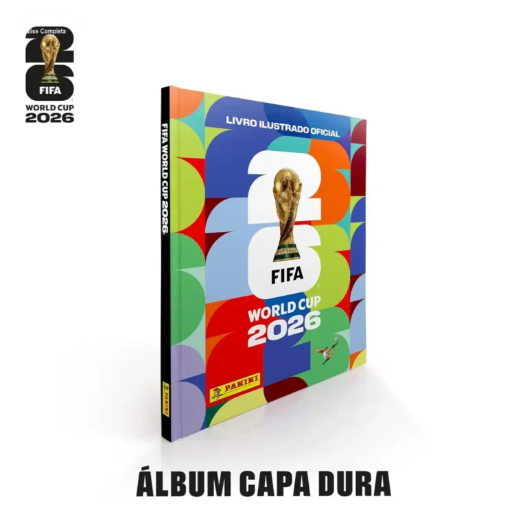 Capa dura do álbum oficial FIFA World Cup 2026 da Panini com 980 cromos