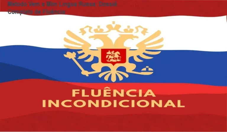 Interface do Curso de Russo Fluência Incondicional apresentando módulos de gramática e vocabulário