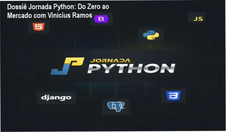 Interface do treinamento Jornada Python de Vinícius Ramos com foco em Django e APIs REST
