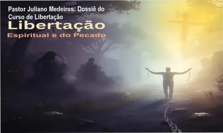 Bastidores e interface do Curso de Libertação Completo do Pastor Juliano Medeiros