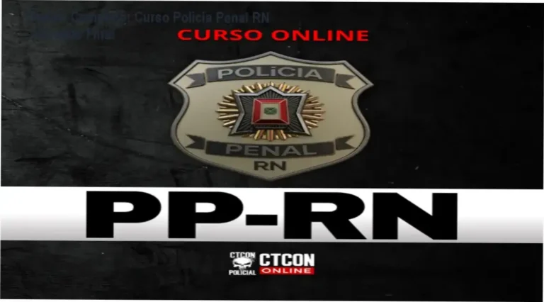 Estudante de concurso público utilizando plataforma digital para preparação para a Polícia Penal do RN