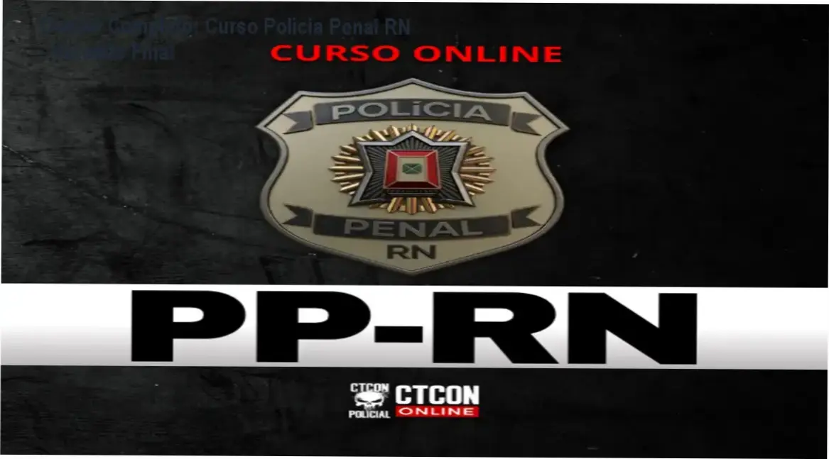 Estudante de concurso público utilizando plataforma digital para preparação para a Polícia Penal do RN