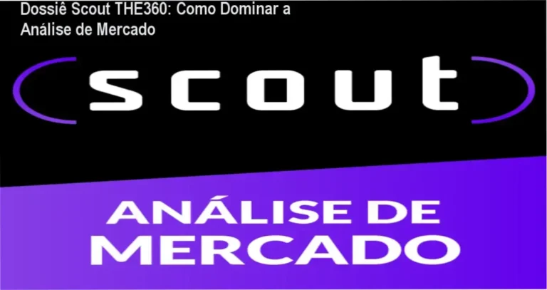 Interface do curso Scout THE360 com foco em análise de mercado e captação de atletas no futebol profissional