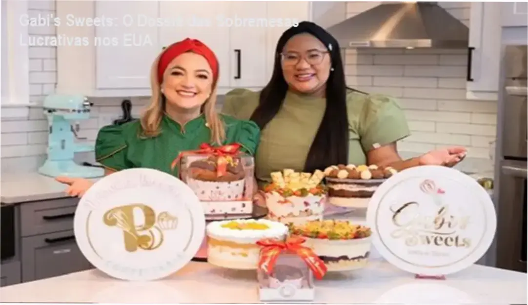 Curso de Sobremesas Lucrativas de Gabriela Cunha e Priscila Bravin mostrando bastidores e ingredientes americanos