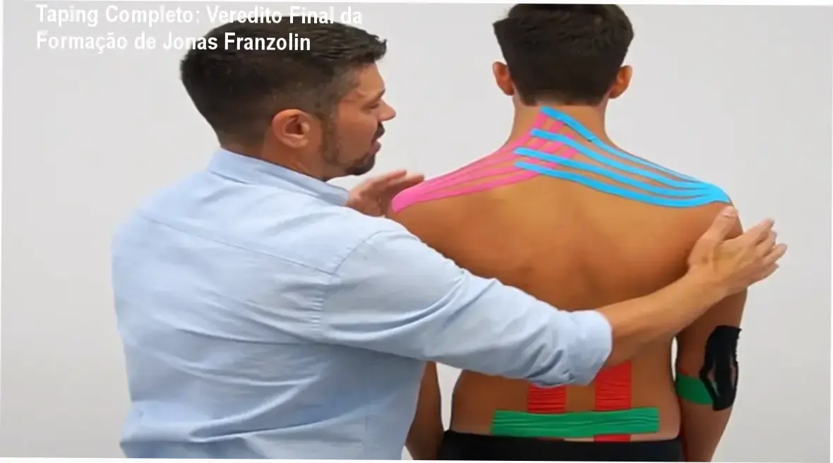 Aplicação de técnica de taping terapêutico seguindo a metodologia de Jonas Franzolin