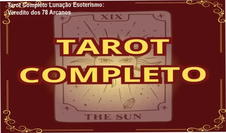 Conjunto de cartas do Tarot Completo com foco na interpretação dos 78 arcanos para leitura profissional