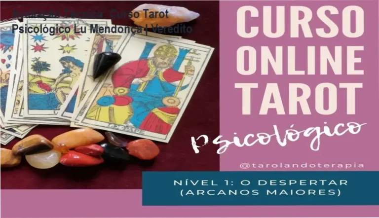 Curso Tarot Psicológico Lu Mendonça bastidores metodologia Jung e mentorias