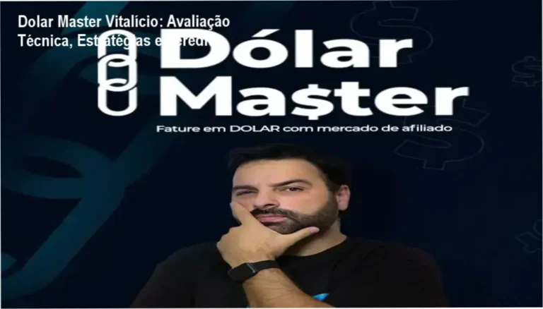 Capa da análise técnica do curso Dolar Master Vitalício mostrando estratégias de afiliados para faturar em dólar
