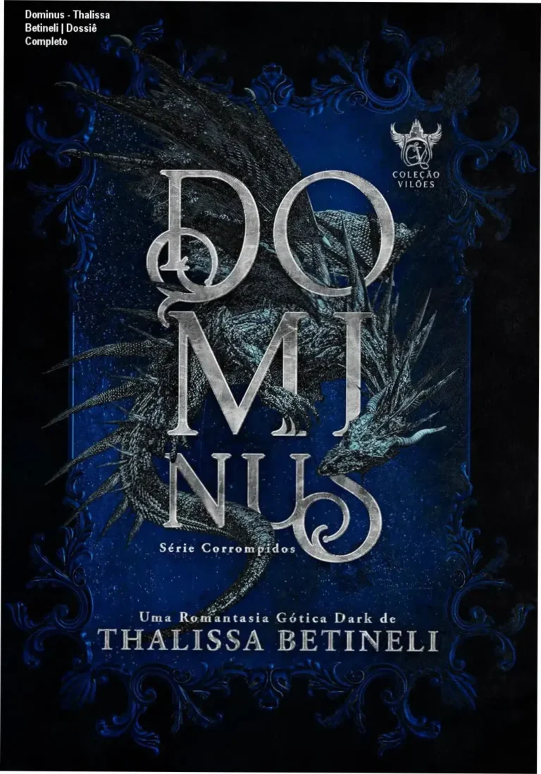 Capa do eBook Dominus de Thalissa Betineli, apresentando elementos de fantasia épica e romance sombrio