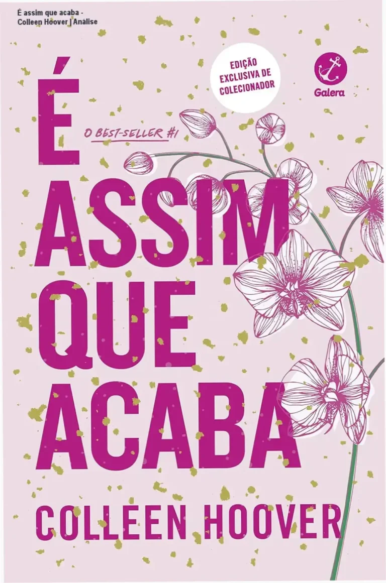 Capa da edição de colecionador do ebook É assim que acaba de Colleen Hoover no Kindle