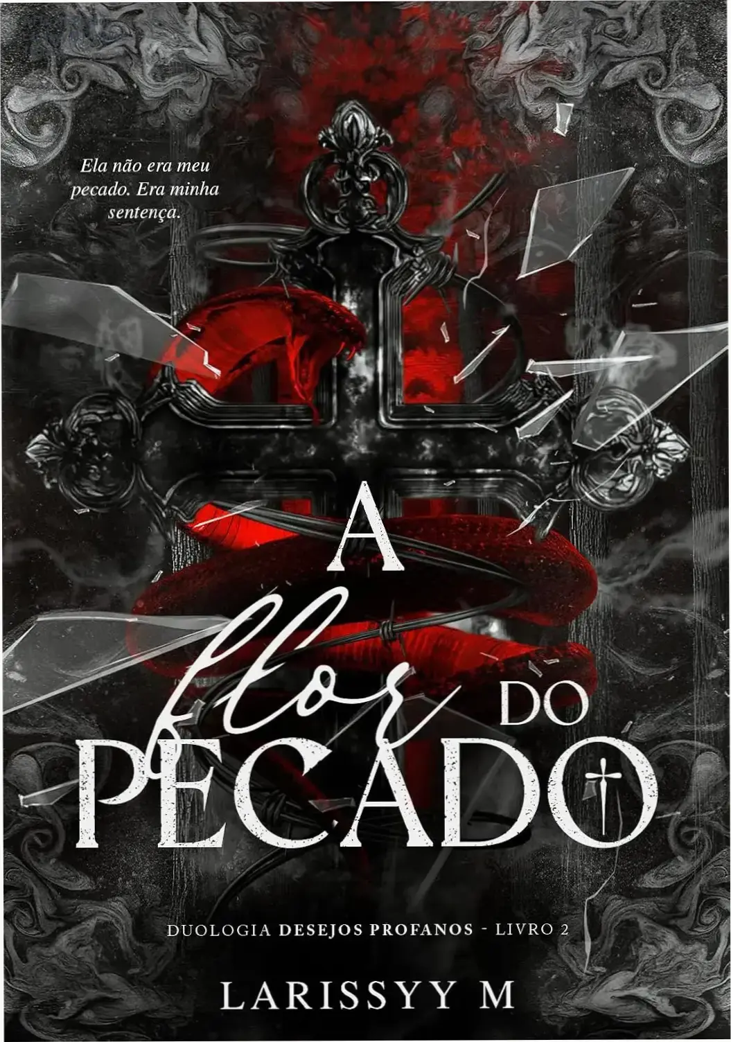Capa digital destacando temas de Desejos Profanos com destaque para romance intenso e drama familiar