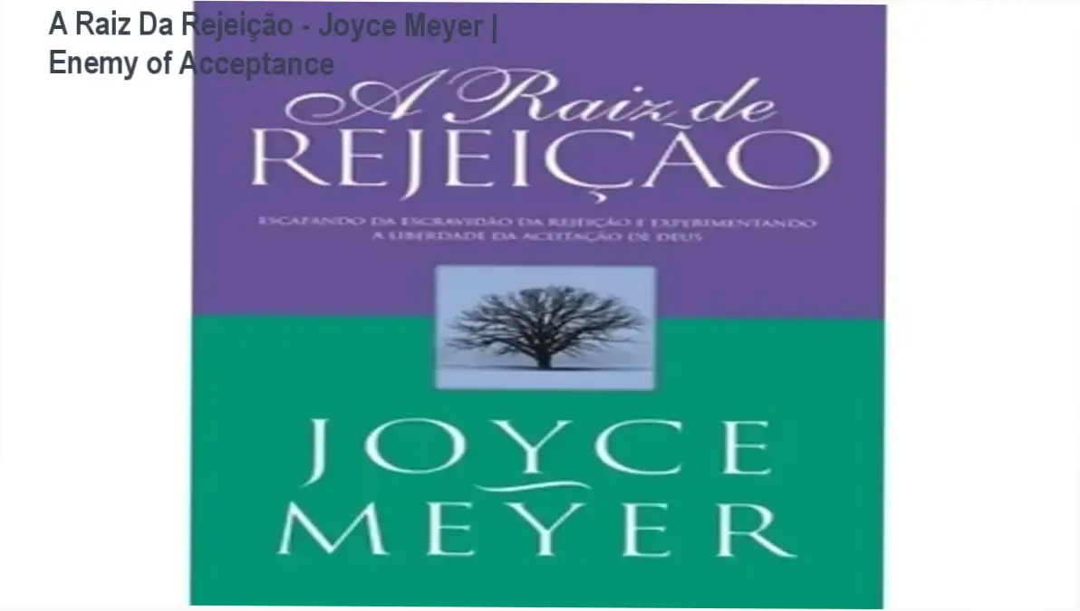 Capa moderna do ebook A Raiz Da Rejeição de Joyce Meyer, com texto sobre liberdade em Deus