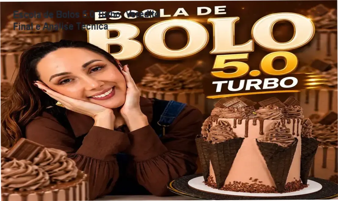 Interface do curso Escola de Bolos 5.0 Turbo de Marrara Bortoloti com foco em confeitaria lucrativa