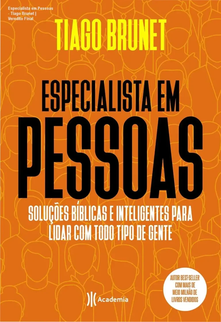 Capa do eBook Especialista em Pessoas de Tiago Brunet sobre inteligência emocional e bíblica