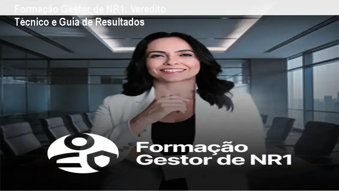 Especialista aplicando a Formação Gestor de NR1 na elaboração de PGR e PCMSO com riscos psicossociais