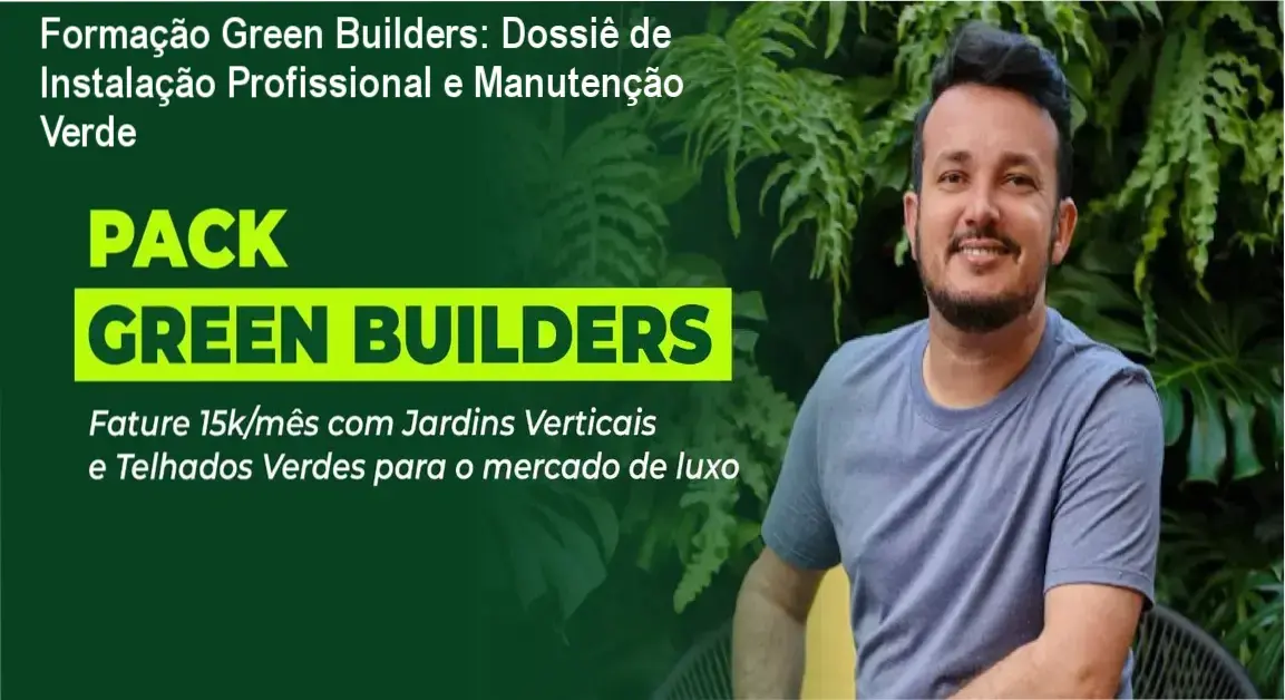 Módulo do sistema Tecta sendo instalado em estrutura de jardim vertical durante aula prática da Formação Green Builders