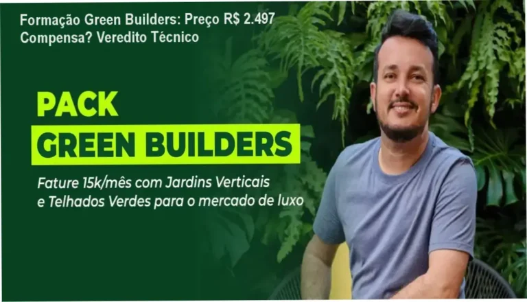 Formação Green Builders Vertus Treinamentos bastidores módulos instalação jardins verticais